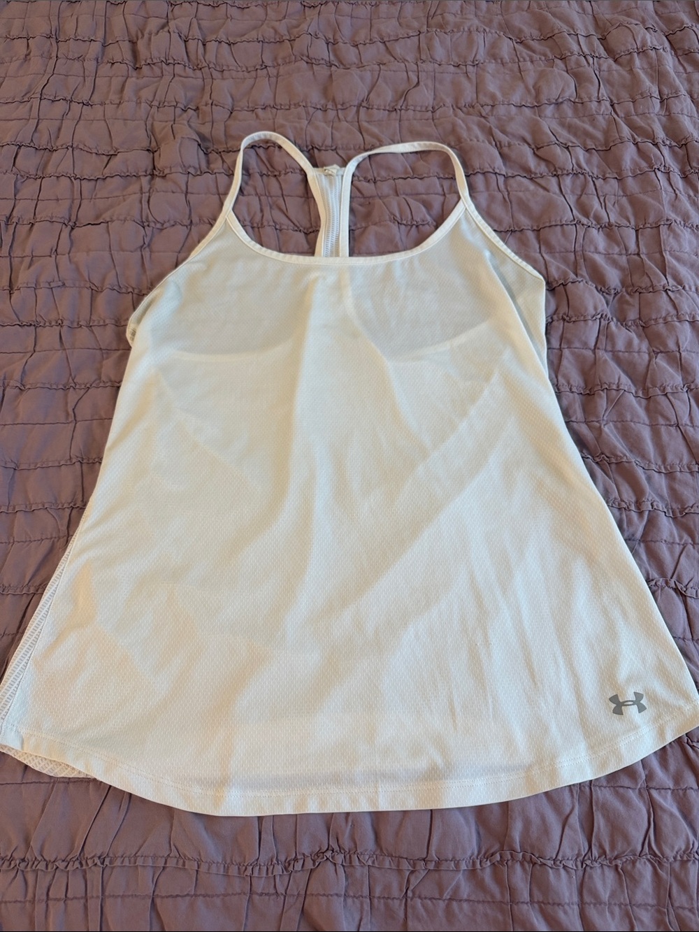 Under Armour White Racerback Training Tank